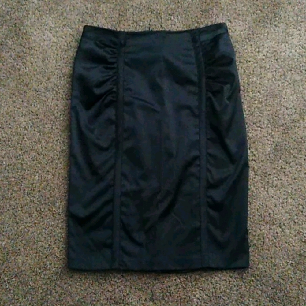 Satin pencil skirt by A.Byer